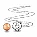 EUDORA [in Love] Harmony Bola Angel Chime Caller 20mm Mexican Ball Music Pendant Prayer 30''Necklace Rose Gold