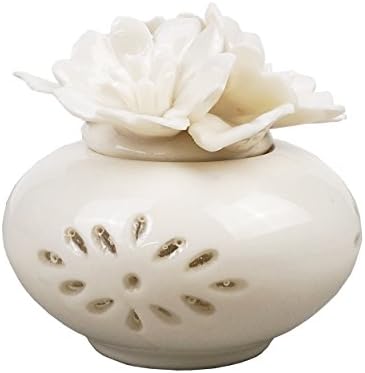dwelling Porcelain Fragrance Diffuser Bottle Flowers with Patterned Vase