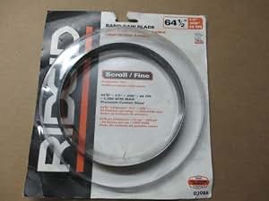RIDGID BAND SAW BLADE 64 1/2'' - Band Saw Accessories - Amazon.com