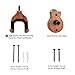 Neboic 2Pack Guitar Wall Mount, Auto Lock Guitar Wall Hanger, Hard Wood Base in Guitar Shape Guitar Hook, Guitar Holder, Acoustic, Electric, Classical, Bass Guitar Stand, Guitar Accessories (Cherry)