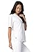 Adar Universal Lapel Collar Nurse Top - 605 - White - XL