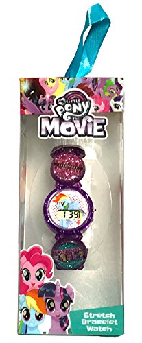 My litttle pony the movie stretch bracelet lcd watch