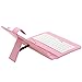 iRULU eXpro X1 7 Inch Quad Core Google Android Tablet PC, 1024x600 Resolution, Wi-Fi, Games, Dual Cameras, 8GB Nand Flash with keyboard (Pink Tablet)