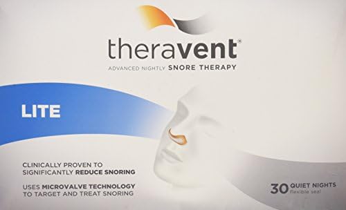 Theravent Lite - FDA-cleared Snoring Solution for Lite-to-moderate Snorers (30 Night Pack) (30)