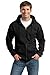 P&C Extra Tall Full Zip Heavy Blend Fleece Hooded Sweatshirt - Hoody / Hoodie-Black-X-Large Tall (XLT)
