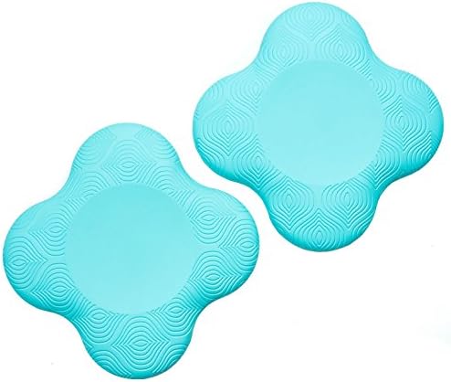 Yoga Knee Pad by Nautical Endurance – Eco-Friendly &amp; Lightweight Yoga Knee Pads- Supportive Padding for Yoga, Pilates &amp; Other Exercises- Comfort for Knees, Hands, Wrists, and Elbows. - 2 Pack (Blue)