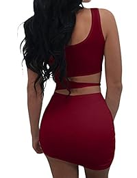 GOBLES - Vestido corto sin mangas para mujer