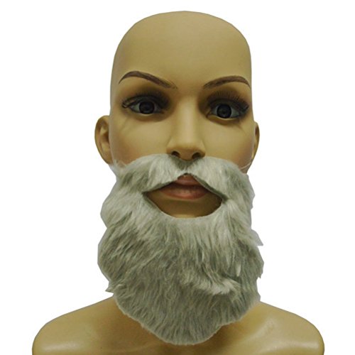 Oulii fake beard and mustache with elastic strap adults…