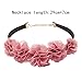Tpocean 9 PCS Pink Lace Choker Necklace Set Gothic Floral Tattoo Gold Chain Choker Necklace for Women Girls 90s