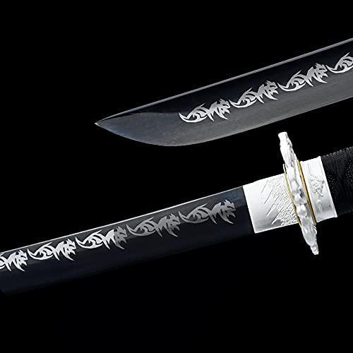 Handmade Samurai Sword Katana 1060 Carbon Steel Full Tang Blade. Fully