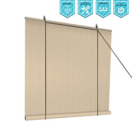 Coarbor Outdoor Roll Up Shades Blinds For Porch Patio Shade
