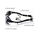qiteng Swimming Goggles + Swim Cap + Case + Nose Clip + Ear Plugs Swim Goggles Anti Fog UV Protection for Adult Men Women Youth Kids Black