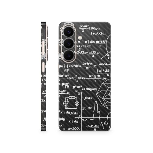 Carbon Fiber Phone Skin Compatible with Samsung Galaxy S26 - Mathematical - Pre…