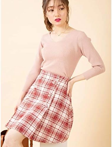 Amazon ビーラディエンス Be Radiance チェックミニスカート レッド F スカート 通販