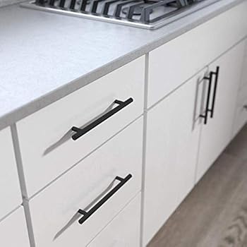 Voolan 20 Pack Cabinet Handles Modern Style Stainless Steel Kitchen Cabinet Hardware Pulls 5 Length 3 Hole Center Matte Black Buy Online At Best Price In Uae Amazon Ae