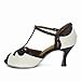 Misu Women's Peep toe Sandals Latin Salsa Tango Practice Ballroom Dance Shoes with 2.75