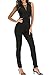 SUNNOW Womens Black Sleeveless Evening Party Playsuit Ladies Lace Long Jumpsuit (M=US 8-10, Black)