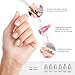 Nail file and Finger Nail Clips, Teenitor Nail Polish Remover Pads and Clips, 10pcs Gel Nail Polish Remover Clips Pink and 6pcs Professional Nail Buffer Files