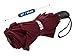 EEZ-Y Travel Umbrellas for Rain - Wind Resistant w/Open Close Button - Marsala