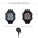 [Large Size 2.5CM Screen] TUSITA Charger Compatible with Garmin Forerunner 10 15 - USB Charging Cable 100cm - Smartwatch Accessories