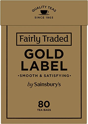 Sainsbury's Gold Label British Tea 80 Teabags Fairtrade Tea from England