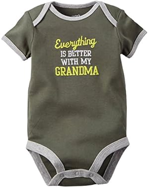 Carter's Boy's S/S Everything Is Better With My Grandma Bodysuit (3 Months)