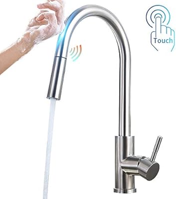 Owofan Touch On Kitchen Faucets With Pull Down Sprayer Single