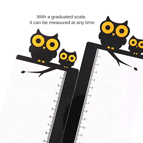 Pack of 2 Left & Right Cartoon Computer Monitors Side Panel/Memo Pads/Sticky Boards/Message Board/Notes Holder for Computer Screen(Owl)
