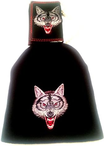 Growling Wolf Black Beanie And Wallet Funtime Accessories …