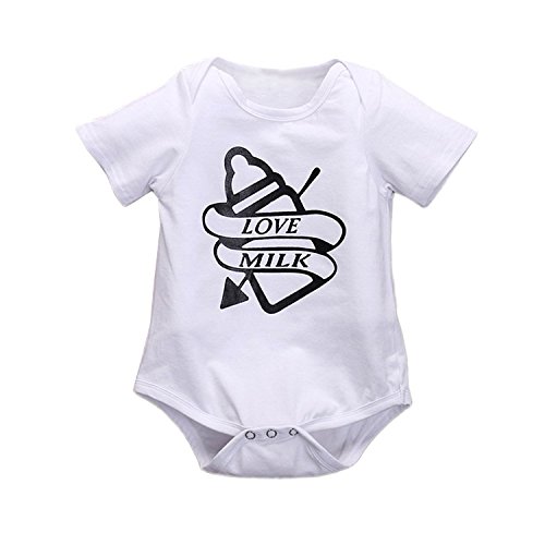 Toddler Baby Boys One-piece Short Sleeve Letter Printing Romper Jumpsuit Outfits