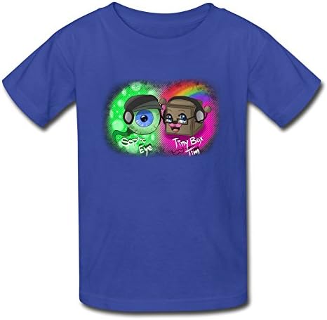 XIULIAN Jacksepticeye Eyeball Kid's T-shirts M RoyalBlue
