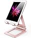 Cell Phone Stand, Adjustable Tablet Stand, Universal Dual Foldable iPhone Stand Multi Angle phone Holder for Switch, iPad,Samsung, Nexus, iPhone X, Other Tablets (4-12 inch) -Pink