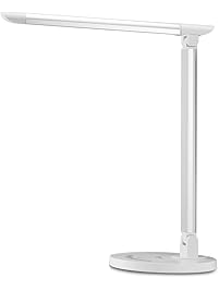TaoTronics LED Desk Lamp, Eye-caring Table Lamps, Dimmable Office Lamp with USB Charging Port, Touch Control, 5 Color Modes