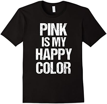 Womens Christmas T-Shirt Funny Pink is My Happy Color Sun XL Black