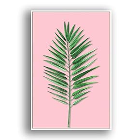 Framed Canvas Wall Art for Living Room, Bedroom Leaves Canvas Prints for Modern Home Decoration Ready to Hang - 16"x24" inches