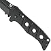 Benchmade - Adamas 275 Drop Point Blade Knife, Made in the USA (Serrated Edge/Black Handle)