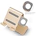 Tranesca 2 in 1 Charging Stand Compatible with Apple Watch Series Ultra2/Ultra/10/9/8/7/6/5/4/3/2/1/SE (38mm/40mm/41mm/42mm/44mm/45mm/46mm/49mm) and Compatible with iPhone of All Series - Gold