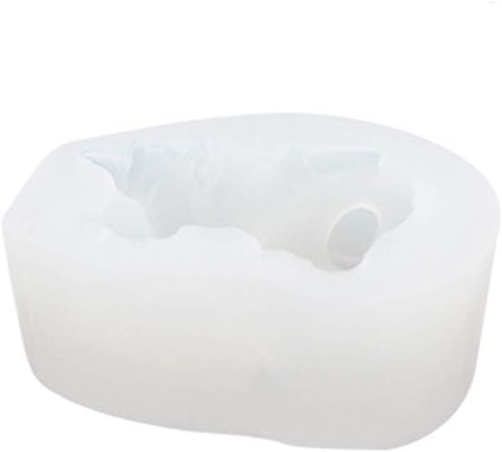 OCCOKO 3d Piglet Silicone Mousse Diy Cake Ice Cream Mould Candy Chocolate Fondant Candle Baking Mold Decorating(White-Small snot pig, 1 pc)