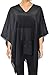 Simplicity Women's Sheer Chiffon Caftan Wrap Poncho Tunic Top,Black