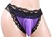aishani SISSY pouch panties men's girly lace bikini male briefs underwear cross dress sexy for men H3j (M, purple)