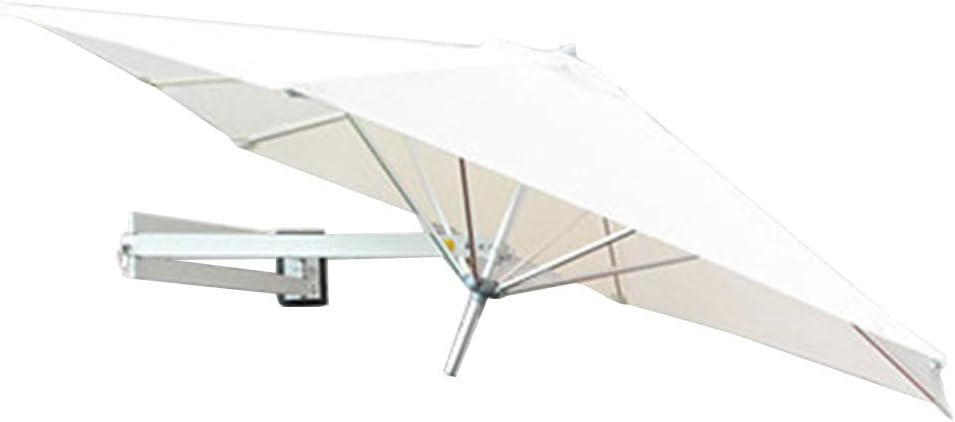 Amazon Com Umbrellas Wall Mount Patio Parasol Outdoor Garden Balcony Tilting Sunshade Aluminium O 7ft 220cm Color Off White Garden Outdoor