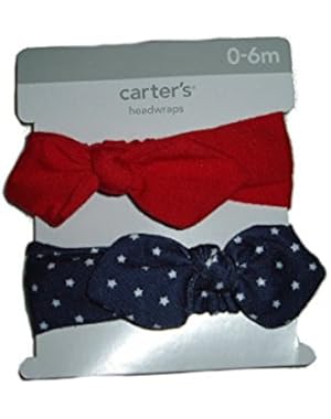 Flag 4th of July Collection Baby Girl's 2 Head Wraps