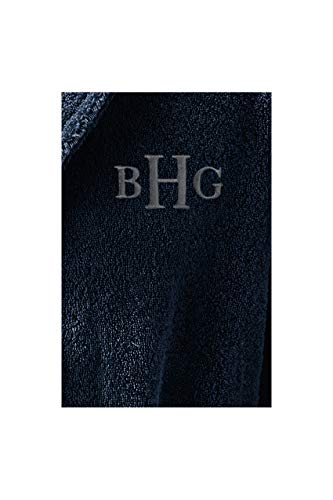 Lands' End Men's Calf Length Turkish Terry Robe Large Radiant Navy