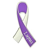 Lupus Awareness Ribbon Lapel Pin 1