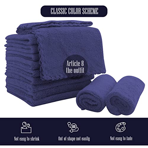 BAMBOO QUEEN Super Soft Burp Cloths 8 Pack Thick Extra Absorbent