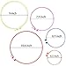 Similane 5 Pieces Embroidery Hoops, Plastic Circle Cross Stitch Hoop Ring 4.5 inch to 10.6 inch (Multicolor) for Embroidery and Cross Stitch