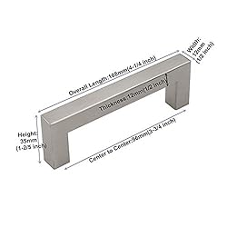 96mm Cabinet Pulls Brushed Nickel Cabinet Handles