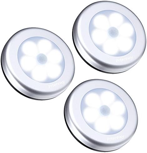 Motion Sensor Light, Wireless LED Night Light, Under Cabinet Lighting ,Closet Night Light, Stair Lights, Bedroom,Safe Lights for Hallway, Kitchen, Celling Fan Lighting 3 Pack (White)