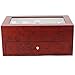 Tech Swiss Watch Box for 20 Watches XL Extra Large Compartments Fits 65mm Soft Cushions Clearance (Burlwood)