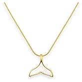 Mermaid Tail Choker Necklace for Women, 14K Gold Plated Mother-of-Pearl Pendant on Adjustable Stainless Steel Snake Chain, Dainty Ocean-Inspired Jewelry Gift